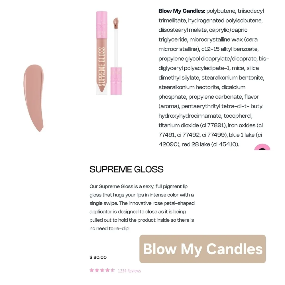 Jeffree Star Supreme Gloss in 